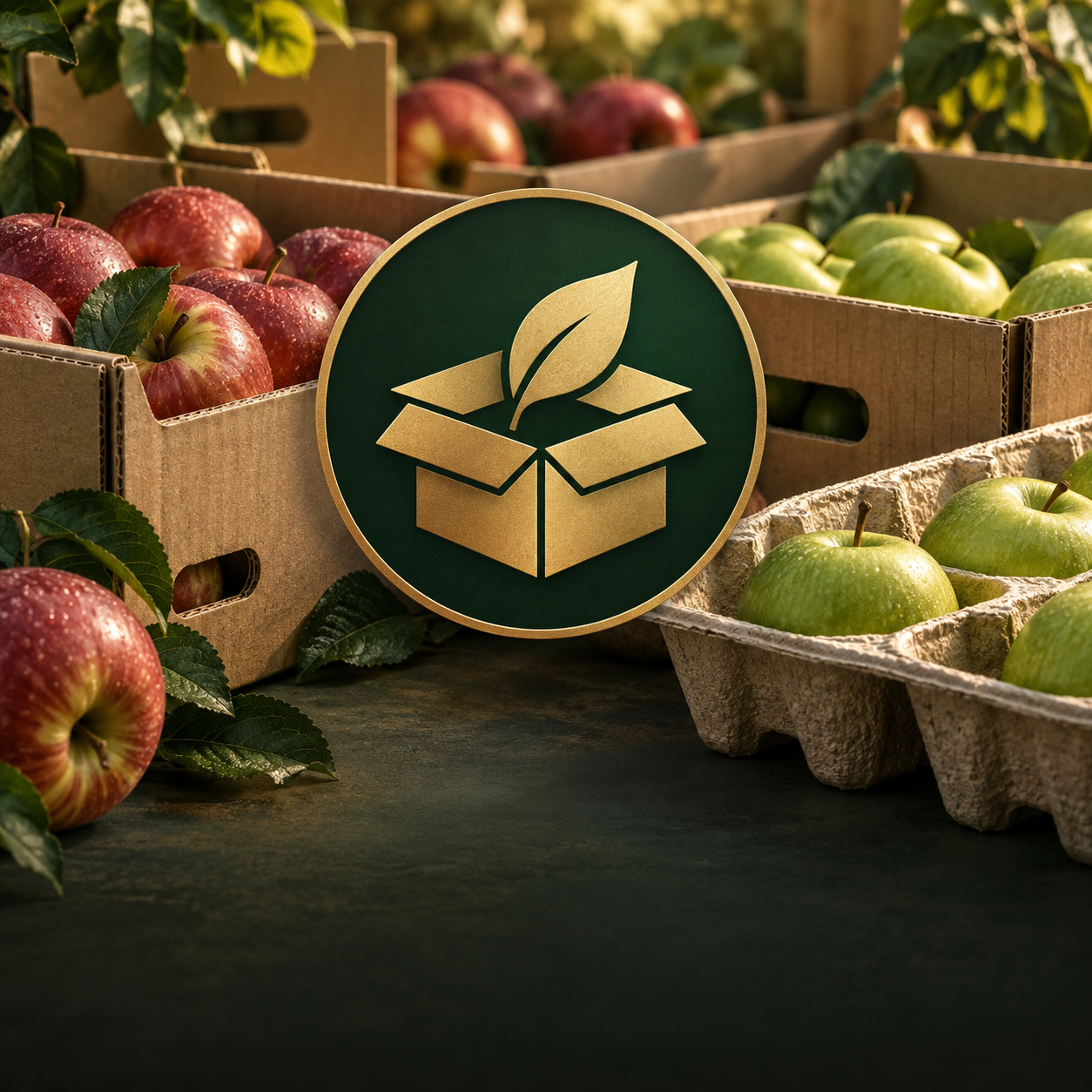 Majestic Eco Tray — illustrated company emblem and concept visual